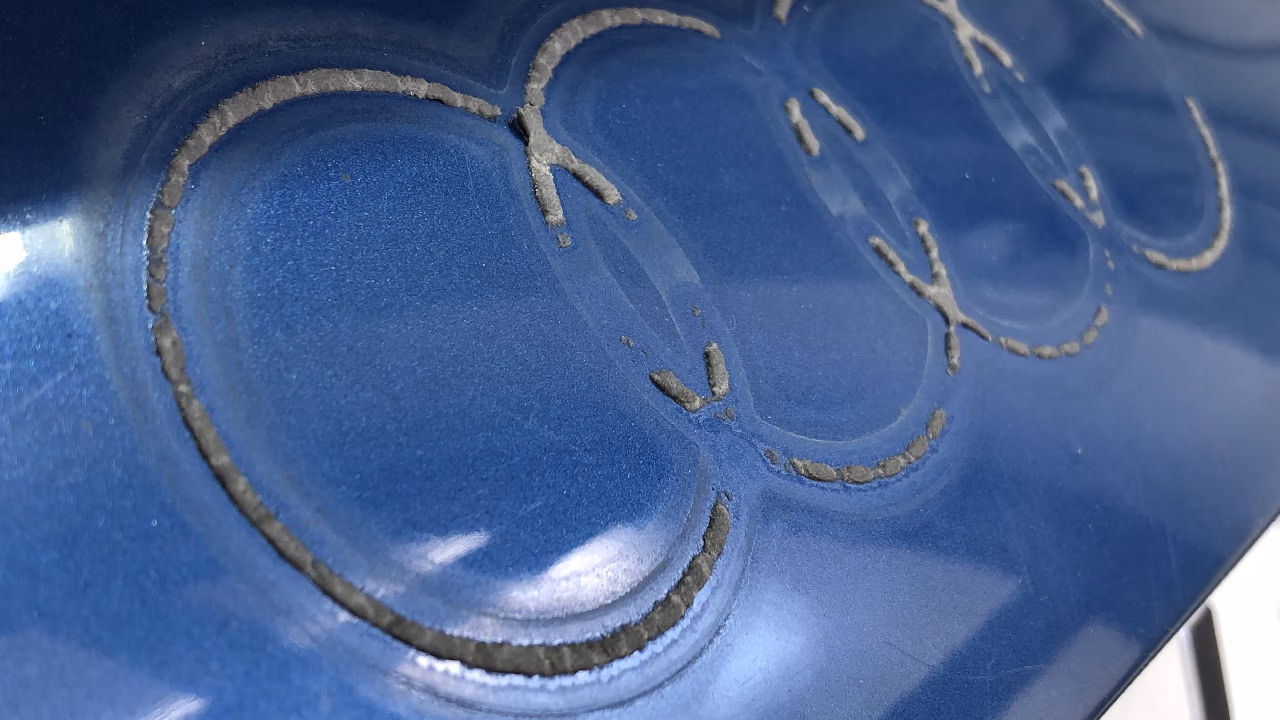 Polírozás előtt matrica eltavolitas